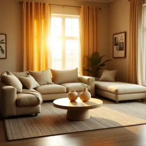 Beżowy salon inspiracje