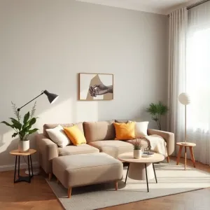 Beżowy salon  jakie dodatki