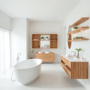 Biała Łazienka Z Drewnem Inspiracje