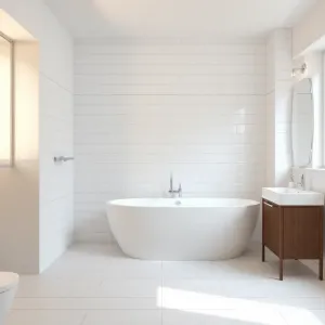 Białe płytki do łazienki 120x60