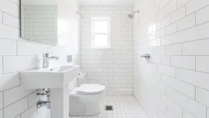 białe płytki w łazience