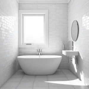 Biało Szara Łazienka Inspiracje