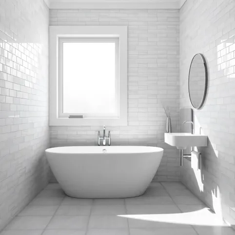 Biało Szara Łazienka Inspiracje