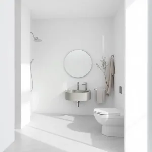 białoszara łazienka inspiracje