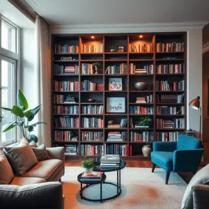 Biblioteczka w salonie inspiracje