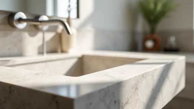 blat łazienkowy z kamienia