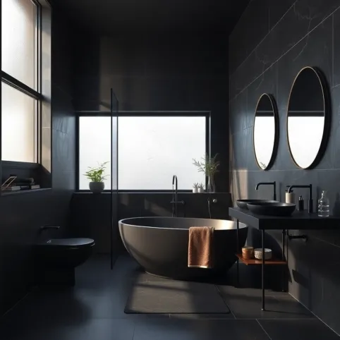 Ciemna Łazienka Inspiracje