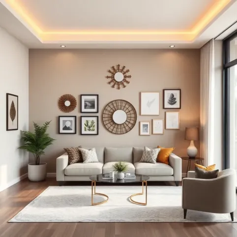 Co położyć na jedną ścianę w salonie