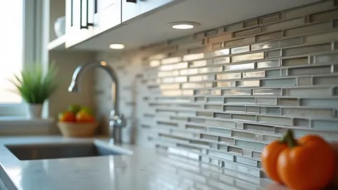 co położyć na ścianę w kuchni między szafkami