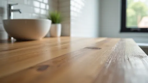 czym pomalować blat drewniany do łazienki