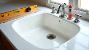 Czym przykleić umywalkę do blatu