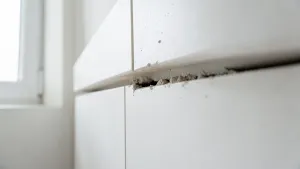 Czym wypełnić szczelinę między szafką a ścianą