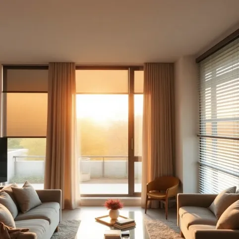 Czym zasłonić duże okna w salonie