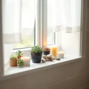 Dekoracje do łazienki na parapet