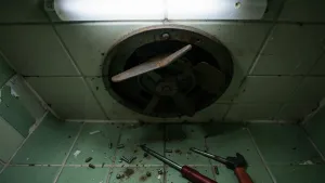 Demontaż wentylatora łazienkowego