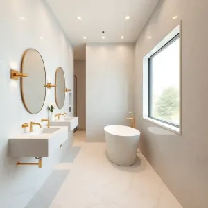 Długa łazienka inspiracje