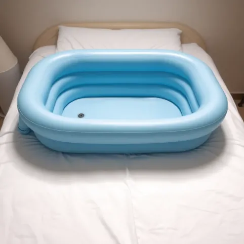 Dmuchana wanna do kąpieli w łóżku
