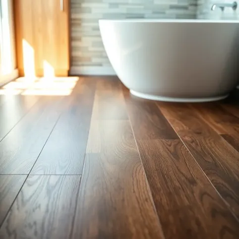 Drewno do łazienki na podłogę
