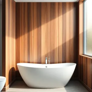 Drewno do łazienki na ścianę