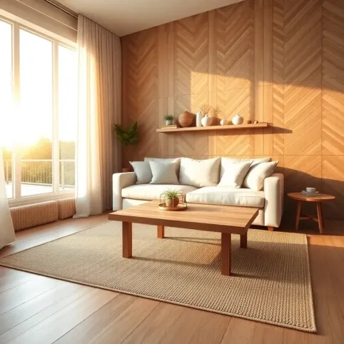 Drewno w salonie inspiracje