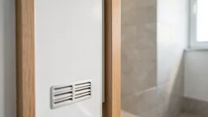 drzwi do łazienki z kratką wentylacyjną