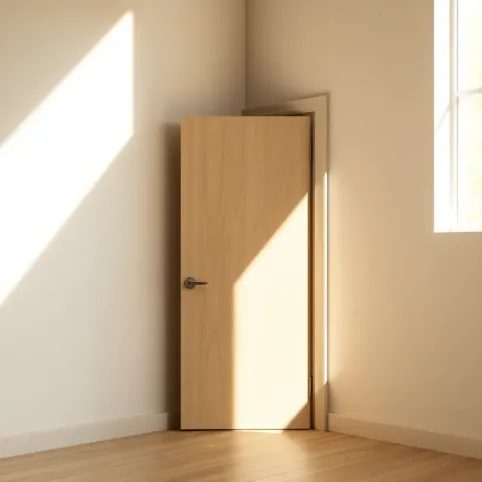 Drzwi w rogu pokoju