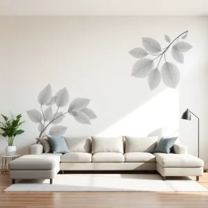 Duże naklejki na ścianę do salonu
