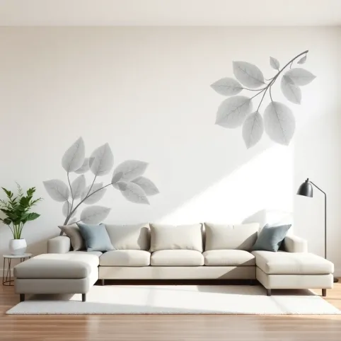 Duże naklejki na ścianę do salonu
