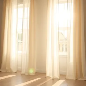 Dwa okna w salonie jakie firany