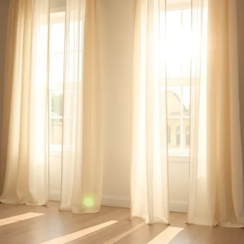 Dwa okna w salonie jakie firany