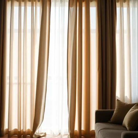eleganckie nowoczesne zasłony do salonu