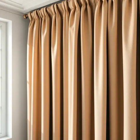 Eleganckie zasłony do salonu na żabki