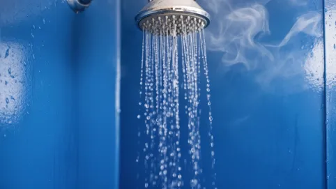 farba na ścianę pod prysznicem