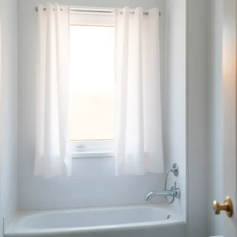 Firanki do łazienki małe okno