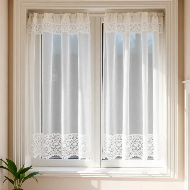 Firanki do łazienki zazdrostki