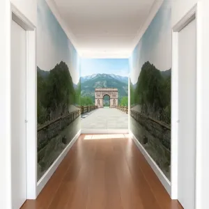 Fototapeta 3D do wąskiego przedpokoju