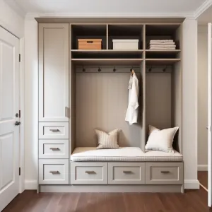 Garderoba do przedpokoju z siedziskiem