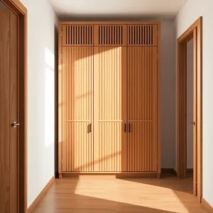 Garderoba z lamelami do przedpokoju