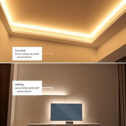 Gdzie zamontować ledy w pokoju