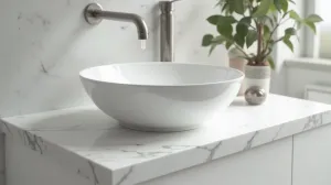 Głębokość blatu pod umywalkę nablatową