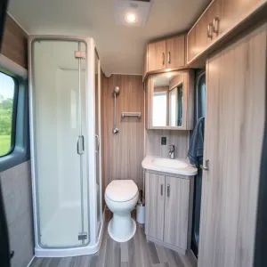 Gotowa łazienka do kampera
