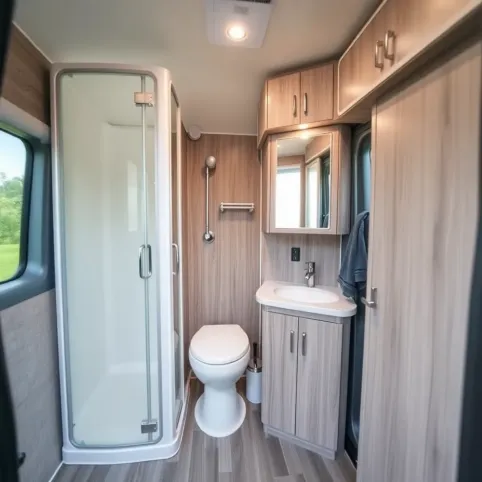 Gotowa łazienka do kampera
