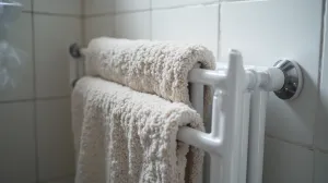 Grzejnik łazienkowy 40 cm podłączenie boczne