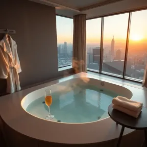 Hotel z jacuzzi w pokoju