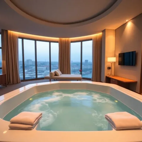 Hotel z jacuzzi w pokoju Gdynia