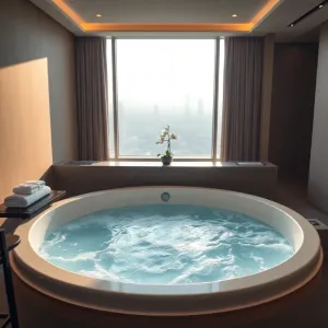 Hotel z jacuzzi w pokoju Trójmiasto