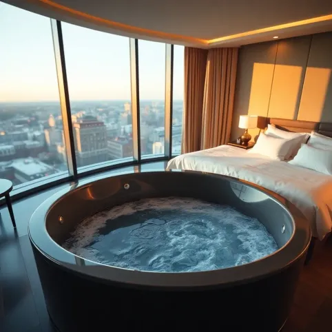 Hotel z jacuzzi w pokoju Warszawa
