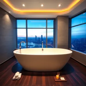 Hotel z wanną w pokoju