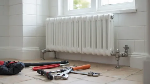 instalacja grzejnika łazienkowego