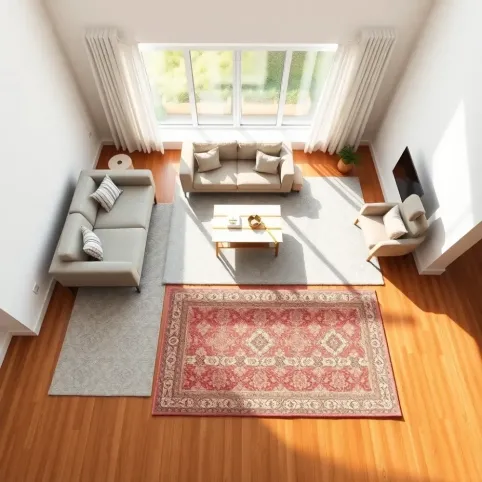Jak dobrać rozmiar dywanu do salonu